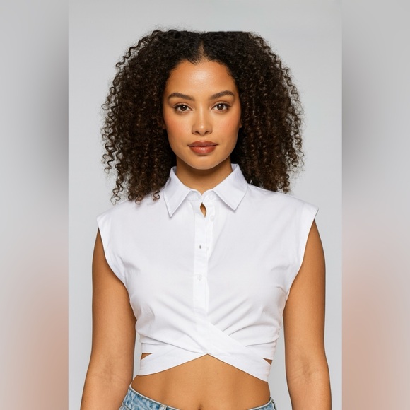 Feminine Power Wrap Top - Picture 5 of 9